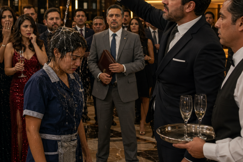 La Mujer De La Limpieza Fue Humillada Con Champagne En Una Fiesta De Lujo, Pero Su Teléfono Roto Hizo Que Nadie Se Atreviera A Brindar