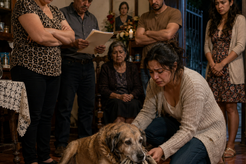 La Nuera Echó Al Perro Viejo Por Ensuciar La Casa, Pero La Bolsa De Tela Que Trajo En El Hocico Reveló Lo Que La Madre Guardó Hasta El Final