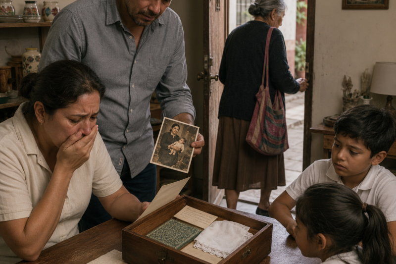 Le Dio A Su Suegra 10 Mil Pesos Al Mes Para Que “No Molestara”, Pero Un Año Después Ella Se Fue Y Dejó Una Caja Que Hizo Temblar A Toda La Familia