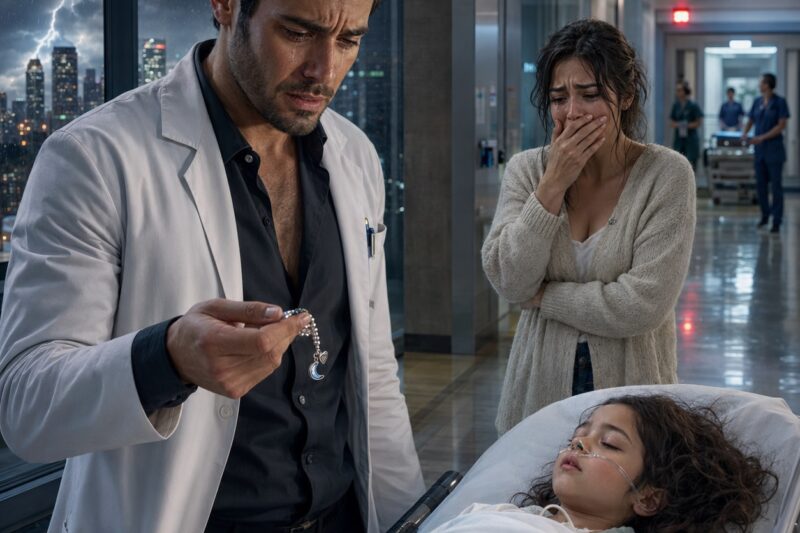 EL MÉDICO MILLONARIO SALVÓ A UNA NIÑA DE LA MUERTE… Y AL VER LA PULSERA EN SU MUÑECA DESCUBRIÓ QUE SU EXESPOSA LE HABÍA OCULTADO A SU HIJA DURANTE CINCO AÑOS