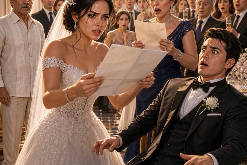 Despreciada por ser pobre… en el día más importante de su vida La novia rompe en llanto cuando su padre es humillado frente a cientos de invitados Pero 10 segundos después… todas las miradas cambian cuando se revela el secreto dentro del sobre