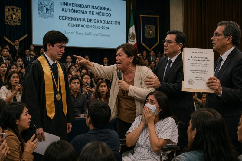 En Mi Propia Graduación, Mi Madre Me Señaló Frente A Toda La Universidad Y Me Llamó “Malagradecido”… Pero Nadie Sabía El Verdadero Secreto Detrás De La Medalla Que Colgaba En Mi Cuello Y Minutos Después, Una Llamada Desde El Escenario Dejó A Todo El Auditorio En Completo Silencio