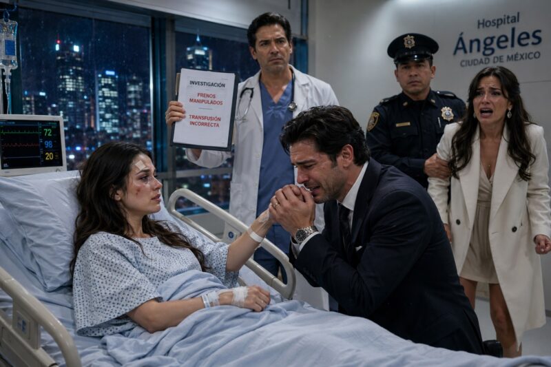 EL MAGNATE MEXICANO ME OBLIGÓ A FIRMAR EL DIVORCIO EN LA CAMA DEL HOSPITAL… PERO CUANDO EL MÉDICO ENTRÓ GRITANDO UNA FRASE, ÉL TERMINÓ ARRODILLADO EN EL SUELO