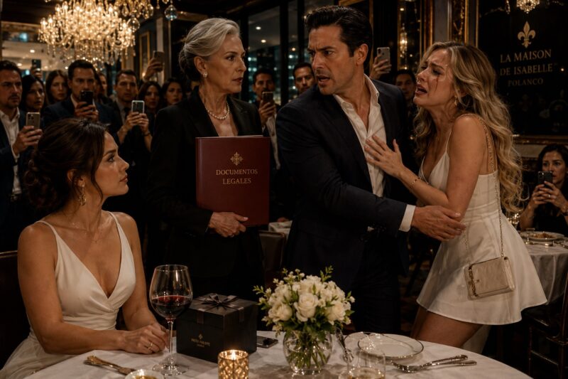 Mi Esposo Arrastró a Su Amante Fuera del Restaurante en Nuestro Décimo Aniversario… Pero la Mujer Sentada Sola en la Mesa del Fondo Fue la Que Paralizó Todo Polanco