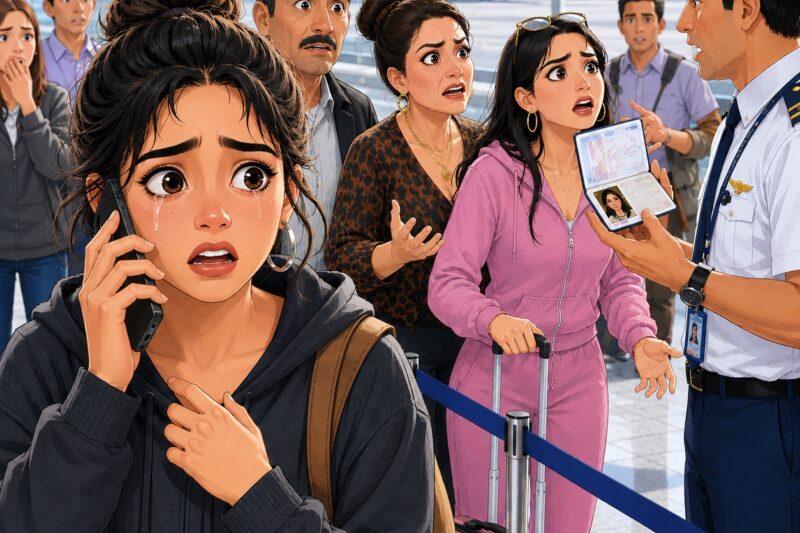 PERDÍ 3 AÑOS AHORRANDO PARA CONSEGUIR MI VISA… Y MI MADRASTRA SE LA DIO A SU HIJA Ella decía que una chica como yo jamás cambiaría su destino aunque se fuera al extranjero. Pero justo cuando el avión estaba a punto de despegar… una llamada inesperada convirtió el aeropuerto entero en un caos.