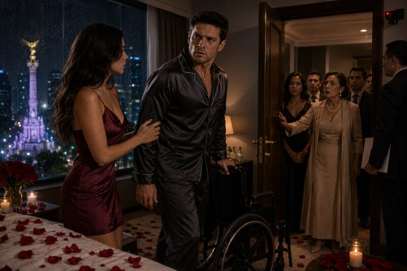 Me Casé Con El Hombre En Silla De Ruedas Que Toda Ciudad de México Ridiculizaba La Noche De Bodas Me Abrazó En Una Suite Llena De Rosas Frente A Reforma Pero La Cámara Oculta En La Habitación Grabó Un Secreto Que Me Hizo Querer Huir Esa Misma Noche…