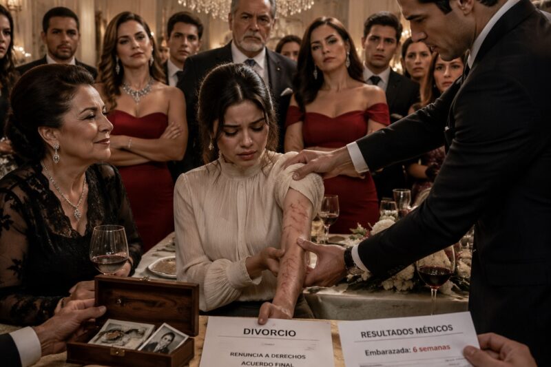 Mi esposo me agarró de la muñeca frente a toda su familia y me subió la manga como si yo fuera un objeto que necesitaba ser inspeccionado.