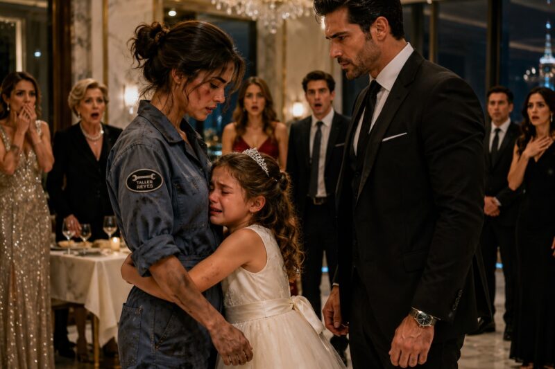 La Invitaron a una Cita a Ciegas Solo Para Humillarla Porque Era Una Mecánica Pobre — Pero La Hija Del Magnate Susurró: “Me Gusta Ella”