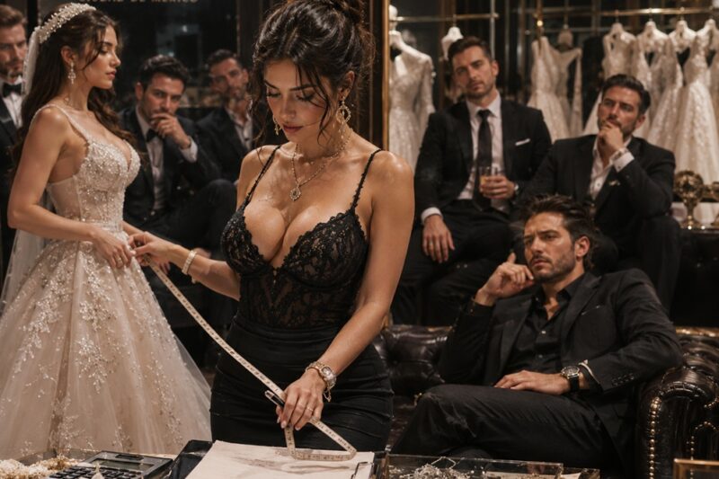 Mi prometido llevó a su secretaria embarazada a mi boutique de vestidos de novia de lujo para probarse vestidos blancos.  Sus amigos ricos estaban sentados en la sala VIP apostando a partir de qué vestido yo perdería el control.
