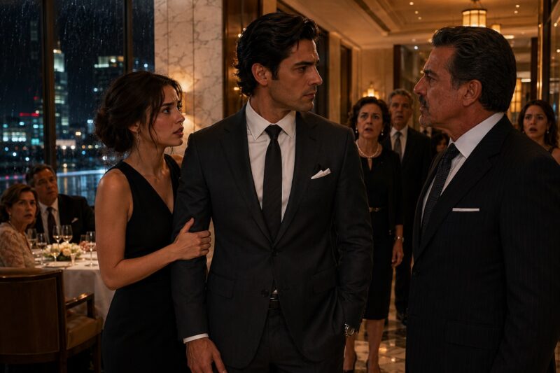 “Seré Tu Excusa,” Dijo El Millonario Cuando La Familia De Ella Empezó A Acorralarla — Y Ella Tomó Su Brazo…