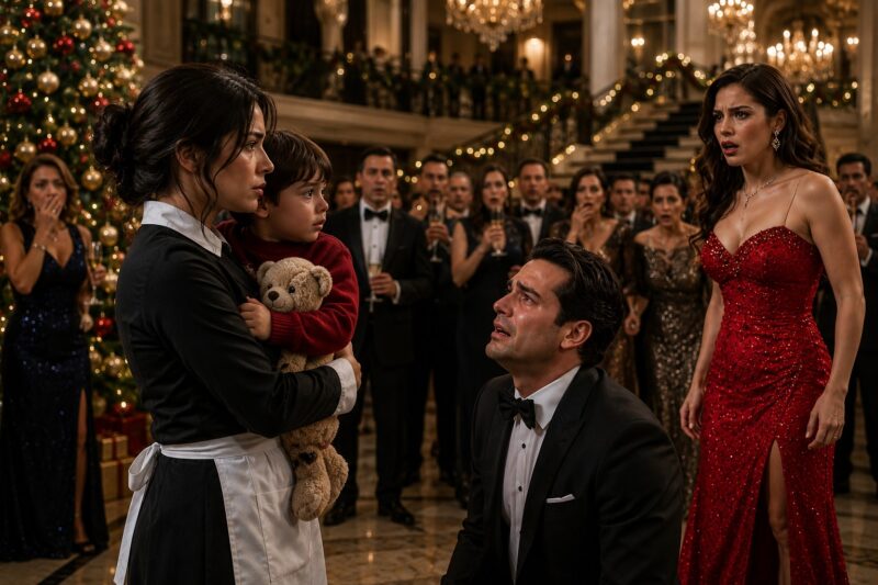 EL MILLONARIO QUE ERA MI EXMARIDO PRESUMIÓ A SU PROMETIDA EN NOCHEBUENA… PERO FUI YO QUIEN DEJÓ A TODOS EN SHOCK