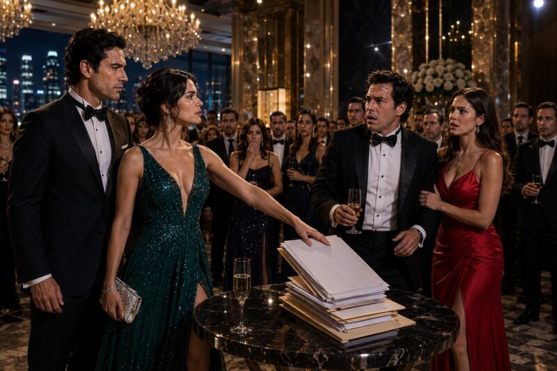 El Esposo Llevó A Su Amante A La Gala En Ciudad De México, Sin Imaginar Que Su Esposa Aparecería Radiante Del Brazo Del Multimillonario Santiago Alcázar, ¡Y Él Entró En Pánico!