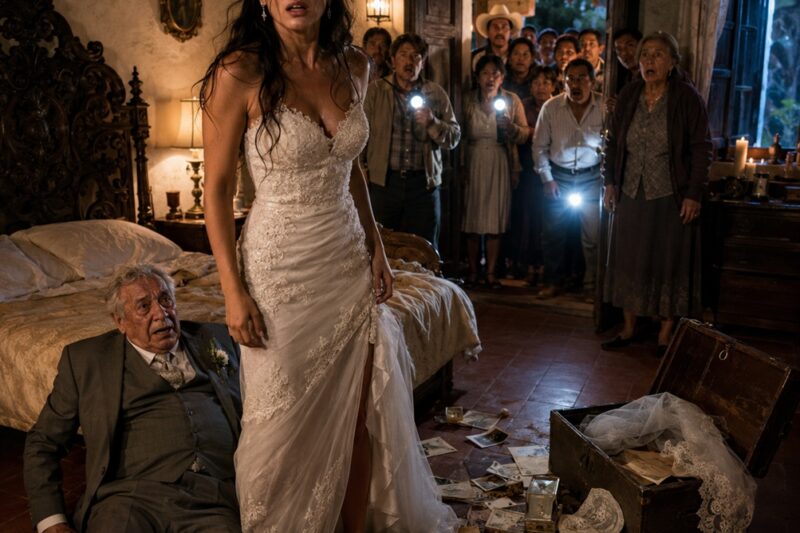 Después de la fastuosa boda entre un anciano de 75 años y una joven novia de 21, todo el pueblo escuchó gritos desgarradores durante la noche de bodas. La gente, aterrada, corrió a golpear la puerta, creyendo que había ocurrido una tragedia espantosa. Pero cuando la puerta se abrió de golpe, la escena frente a sus ojos dejó a todos paralizados…