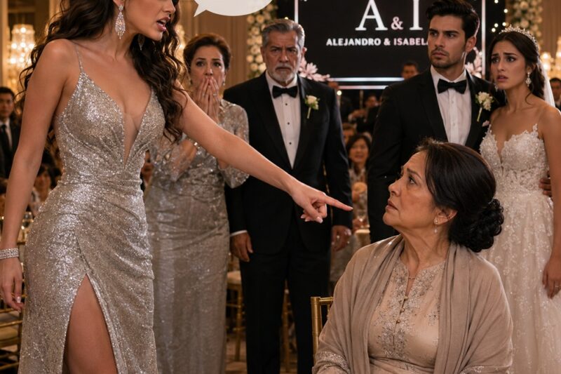 MI CUÑADA HUMILLÓ A MI MADRE LLAMÁNDOLA “EMPLEADA DOMÉSTICA” EN MI LUJOSA BODA… SIN IMAGINAR QUE ESA MUJER ERA QUIEN HABÍA SALVADO A TODA SU FAMILIA DE LA RUINA