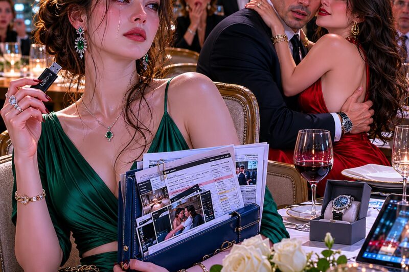 Mi Esposo Abrazó a Su Exnovia en Nuestra Cena de Aniversario de Bodas… Pero Él No Sabía que Yo Tenía las Pruebas que Iban a Destruirlo