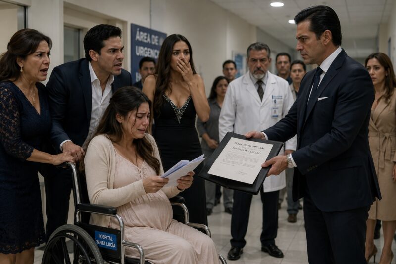 Mi esposo me abandonó frente a un hospital cuando yo tenía siete meses de embarazo.  Me lanzó los papeles del divorcio y luego se dio la vuelta para ayudar a otra mujer a subir a su automóvil.  Mi suegra incluso dijo con frialdad que el bebé que llevaba en mi vientre no merecía entrar en su familia.