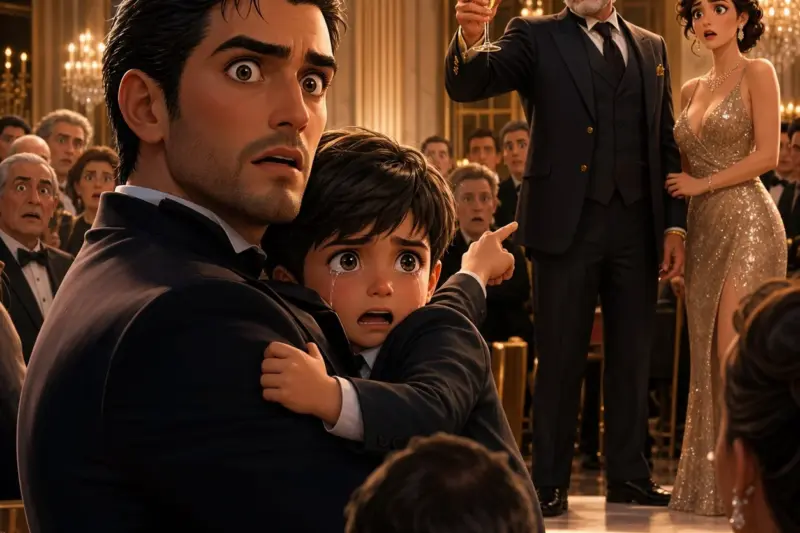 ME ESTABA PREPARANDO PARA COMPROMETERME CON UNA HEREDERA POR ORDEN DE MI FAMILIA MI PADRE HUMILLÓ PÚBLICAMENTE A MI ESPOSA “DESAPARECIDA” FRENTE A CIENTOS DE INVITADOS HASTA QUE MI HIJO DE 7 AÑOS SUSURRÓ UN SECRETO QUE NADIE SE ATREVERÍA A CREER
