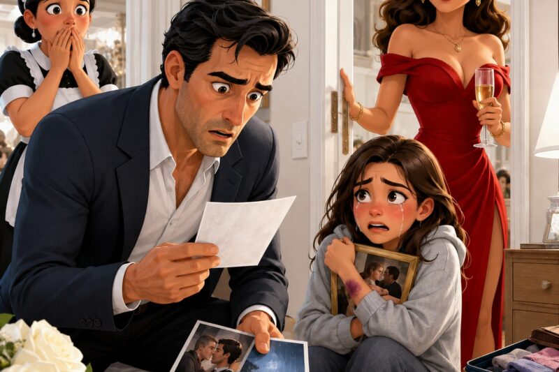CREÍ QUE VOLVÍA TEMPRANO PARA DARLE UNA SORPRESA A MI ESPOSA Y A MI HIJA… Hasta que abrí la puerta de la habitación de mi hija y la encontré abrazando una maleta, llorando en la oscuridad. Y la carta sobre la cama hizo que mi mundo se derrumbara en un solo segundo.