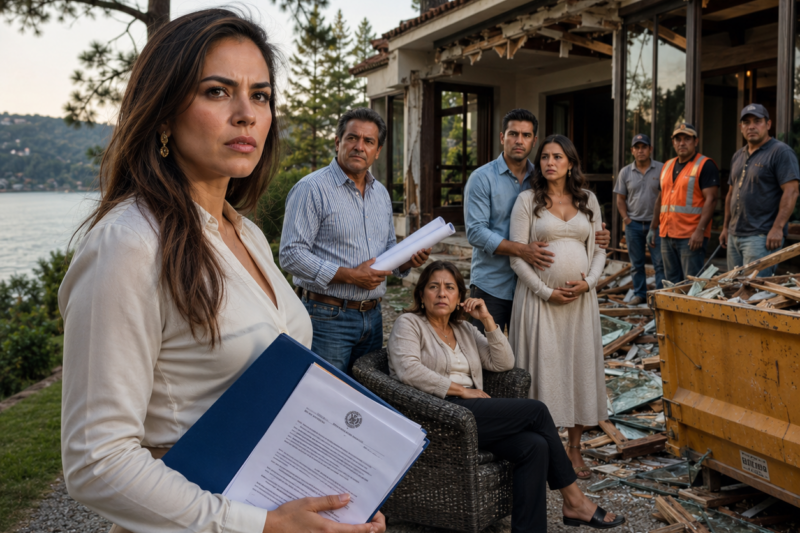 Mis Padres Mandaron A Demoler Mi Casa Junto Al Lago Para Que Mi Hermano Se Mudara Allí — Pero Cuando Puse Los Papeles Del Notario Sobre La Mesa, Toda La Familia Descubrió Que Yo Ya No Era La Hija Fácil De Pisotear