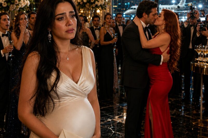 ÉL BESÓ A SU AMANTE FRENTE A TODO EL MUNDO… ASÍ QUE SU ESPOSA EMBARAZADA DEJÓ LOS PAPELES DEL DIVORCIO SOBRE SU ESCRITORIO Y DESAPARECIÓ EN UN JET PRIVADO.