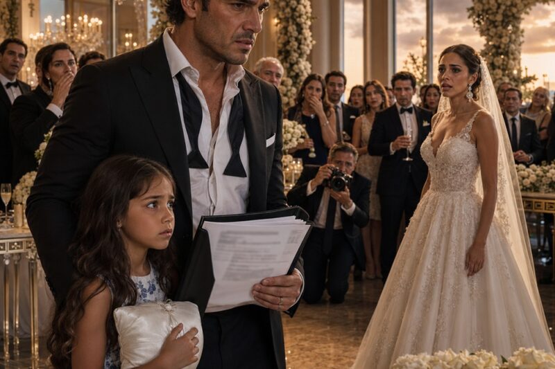 “MI HIJA DESAPARECIÓ TRES MINUTOS ANTES DE MI BODA… Y CUANDO LA ENCONTRÉ ESCONDIDA BAJO LAS ESCALERAS, ME SUSURRÓ ALGO QUE DESTRUYÓ TODO: ‘VANESSA DIJO QUE ME QUEDARA AQUÍ HASTA QUE ELLA FUERA LA SEÑORA VELASCO…’”