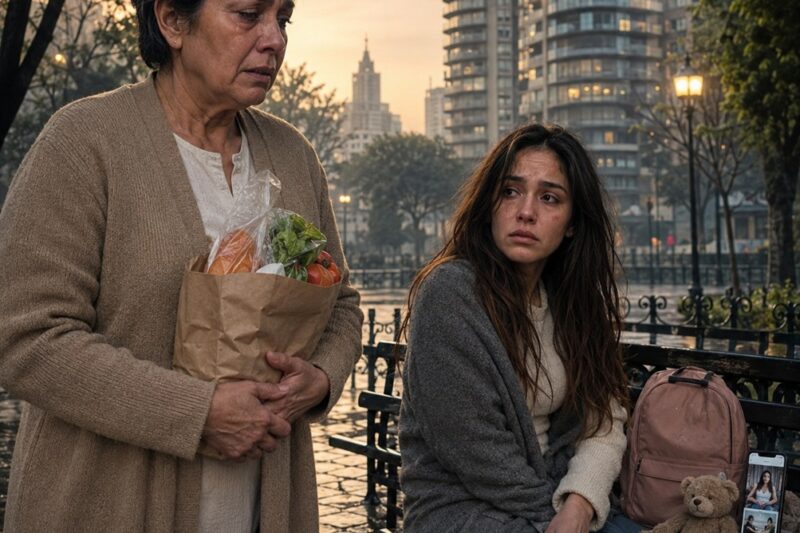 ENCONTRÓ A SU HIJA DURMIENDO EN UNA BANCA DEL PARQUE JUNTO A SU NIETA DE 6 AÑOS… Y CUANDO PREGUNTÓ POR EL DEPARTAMENTO QUE PAGÓ DURANTE TODA SU VIDA, ESCUCHÓ: “NOS QUITARON TODO.”