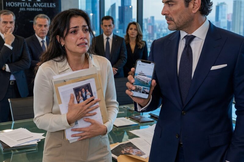 El multimillonario negó la cirugía que salvaría la vida de su hijo para comprarle un yate a su amante… Luego gritó: «¡Ya no vale la pena salvarlo!» — Pero un hombre con un abrigo barato terminó comprando todo su imperio