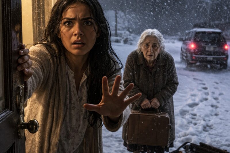 Abrí la puerta de mi casa a las 5:30 de la mañana, cuando el frío marcaba -38°F, y ahí estaba ella: mi abuela de setenta y ocho años, temblando junto a dos maletas mientras la camioneta de mis padres desaparecía en la oscuridad.  —Perdona por molestarte, hijita —susurró.  Durante un segundo, sentí que no podía respirar.