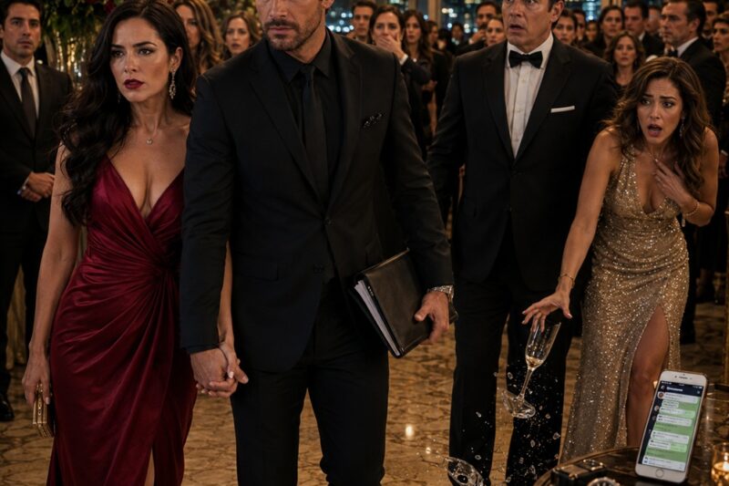 Entré a la Gala de la Empresa con un Vestido Rojo y Tomada de la Mano de Otro Hombre… y Mi Esposo y Su Amante Entraron en Pánico Cuando Descubrieron que Su Secreto Estaba a Punto de Destruir Años de Mentiras