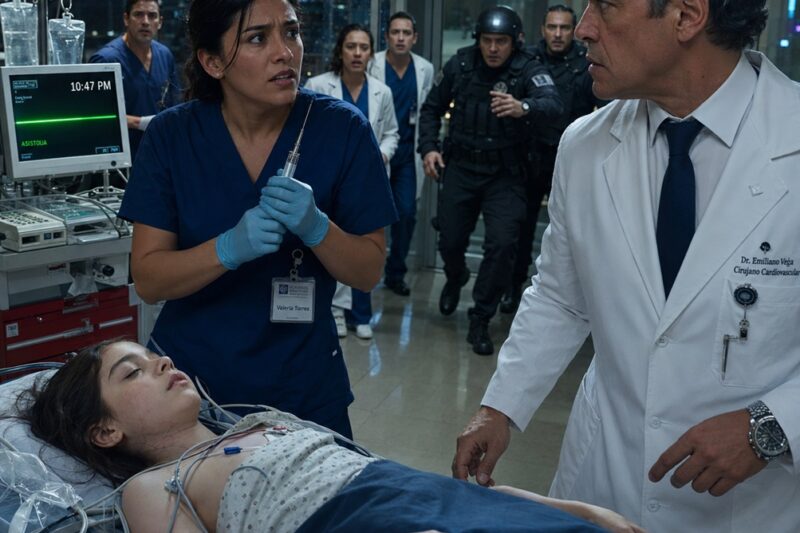 Yo Solo Era La Enfermera Nocturna Que Nadie Notaba… Hasta Que La Hija del Gobernador Murió Frente a Todos, el Cirujano Más Famoso de México La Declaró Muerta… y Yo Vi Algo en Su Cuello Que Me Obligó a Desafiar a los Guardias Armados para Probar Que Alguien Había Intentado Asesinarla