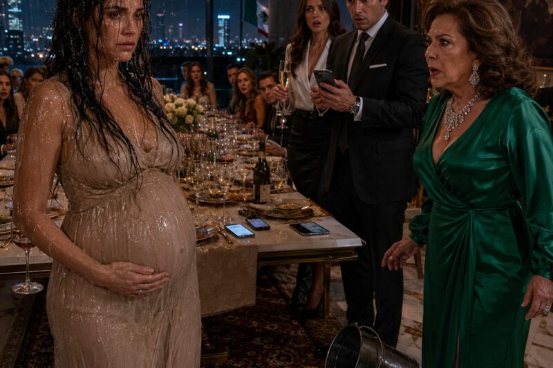 Nunca le dije a mi exesposo ni a su familia millonaria que yo era la dueña silenciosa de la corporación multimillonaria donde todos ellos trabajaban… hasta que su madre me arrojó agua sucia con hielo encima mientras estaba embarazada. Cinco minutos después, todos los teléfonos en la mesa comenzaron a sonar.