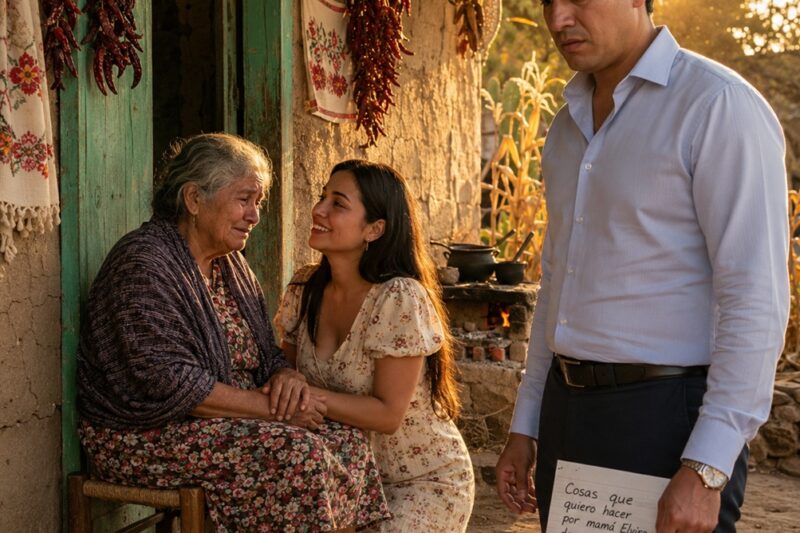 Llevé a mi prometida a la casa pobre y destruida de mi madre para ponerla a prueba… pero en cuanto vio a mi mamá, sonrió y me entregó una nota que me hizo bajar la cabeza de vergüenza
