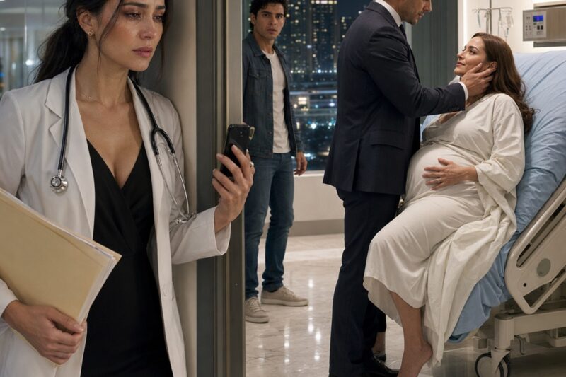 Fingí ser una esposa infértil durante ocho años para proteger el orgullo de mi marido… hasta el día en que irrumpió en urgencias cargando a su amante embarazada y cayó de rodillas suplicándome que salvara a su “verdadera familia”… sin imaginar que la mujer detrás de la mascarilla era la esposa a la que había traicionado.
