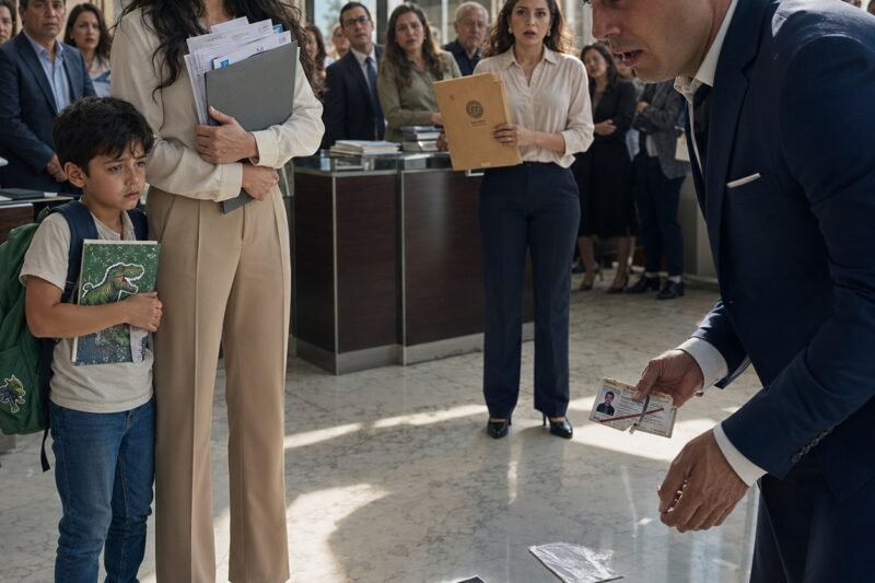 “¡LE GRITÉ A MI ESPOSA FRENTE A TODOS QUE NUESTRO HIJO SOLO LLEVABA MI APELLIDO PORQUE YO HABÍA TENIDO LA ‘GENEROSIDAD’ DE DÁRSELO… Y ELLA NI SIQUIERA LLORÓ. AL DÍA SIGUIENTE LA ENCONTRÉ EN LAS OFICINAS DEL REGISTRO CIVIL, ELIMINANDO MI APELLIDO DE LOS DOCUMENTOS DEL NIÑO… CON UNA PRUEBA DE ADN, UN VIEJO REPORTE POLICIAL Y UNA DECLARACIÓN QUE DESTROZÓ TODO MI ORGULLO…”