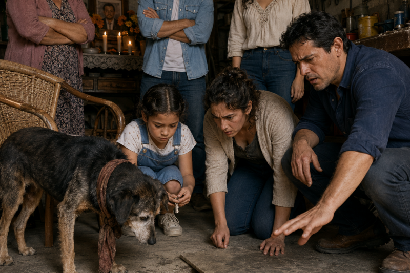 El Perro Viejo De Su Padre Fue Rechazado Después Del Funeral, Pero Las Marcas En El Garaje Condujeron Al Testamento Verdadero