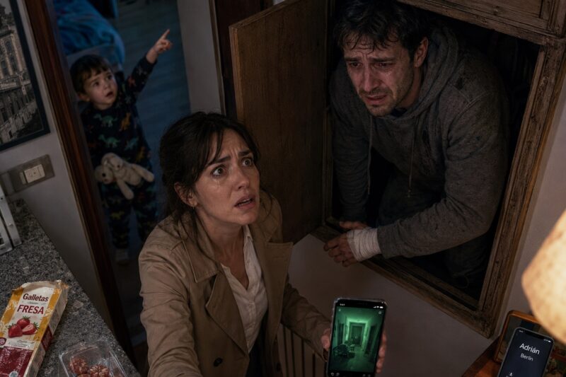 Mi marido decía estar trabajando en Berlín, pero mi hijo de tres años me susurró una noche: “Mamá, papá está escondido en el desván”… y lo que encontré allí destruyó nuestra familia perfecta