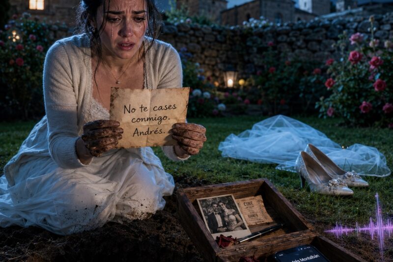 “La noche antes de nuestra boda encontré una caja enterrada bajo el rosal. Dentro había una carta que mi prometido escribirá… dentro de cinco años. Y en ella me pedía que no me casara con él.”