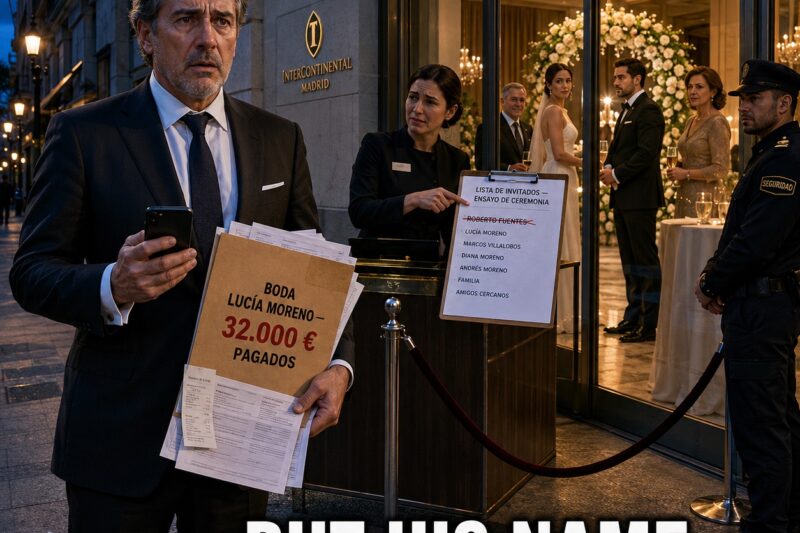 “Pagué cada peso de su boda, contraté el salón, la música, las flores… y el día de la ceremonia me encontré con que mi nombre no estaba en la lista de invitados. Lo que hice después cambió todo para siempre.”