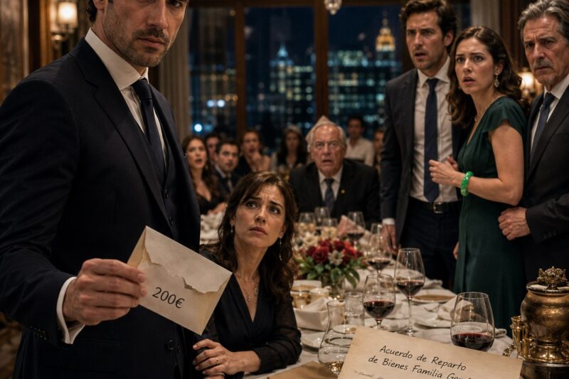 “Me pidió 50.000 euros de regalo de boda después de excluirme del reparto de herencia. Puse 200 euros sobre la mesa y conté la verdad delante de todos.”
