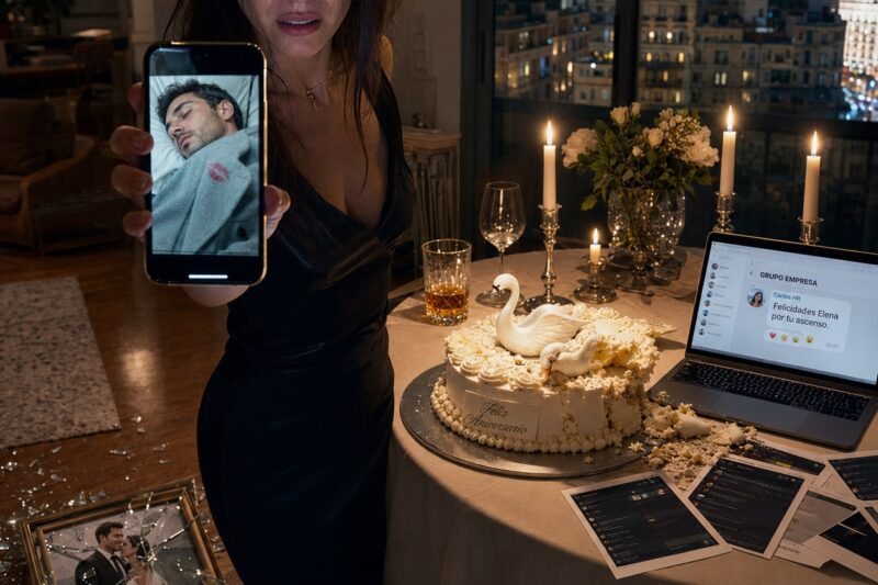 “La secretaria de mi marido me envió una foto para humillarme en nuestro aniversario. Cometió el error más grande de su vida. En 30 segundos, destruí cinco años de mentiras con un solo toque en la pantalla.”