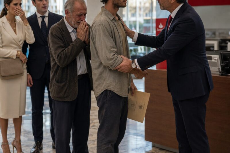 El hombre que todos subestimaron: Mi padrastro cargó sacos de cemento para pagarme el doctorado, y cuando fui al banco a comprarle una casa, la cajera me miró como si fuera un mendigo. Ese fue su error más grande.