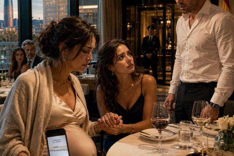 “Lo vi todo desde la recepción del restaurante: el coche de mi marido en el aparcamiento, su nombre en el registro del hotel… y la mentira perfecta que llevaba meses construyendo para mí”