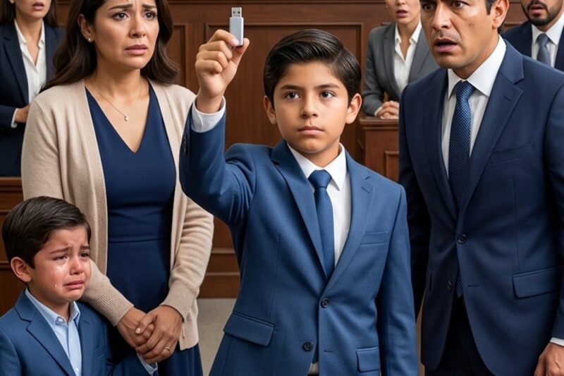 El juez le pidió elegir entre su mamá sin dinero y su papá millonario, pero el niño levantó un celular viejo y dejó al juzgado sin respirar
