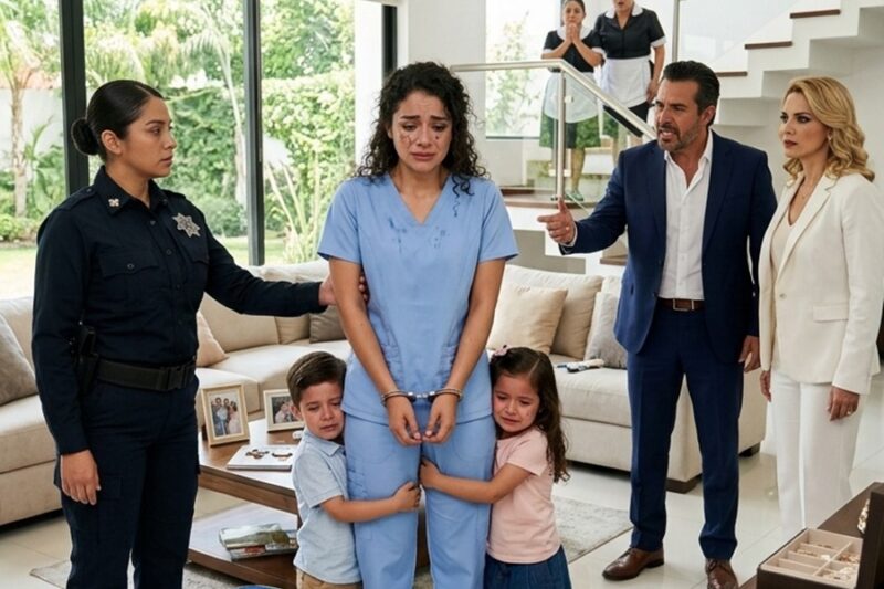 El millonario encontró a la niñera esposada y a sus gemelos temblando… hasta que una cámara mostró el verdadero monstruo de la casa