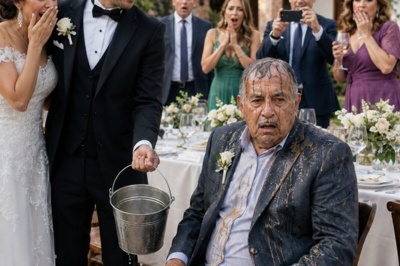 Lo Humillaron con Basura en la Boda de su Hija, Pero 3 Palabras Revelaron Quién Iba Tras su Fortuna