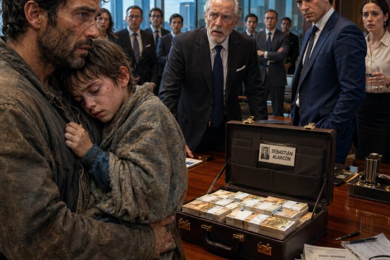 Cuando El Jornalero Que Devolvió Un Maletín Con Medio Millón De Euros Fue Nombrado Director, Su Esposa Regresó… Pero Nadie Imaginó Que Traería La Traición Más Cruel Contra Su Propio Hijo