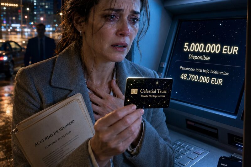 LA MUJER QUE ÉL ABANDONÓ EN MADRID CREYENDO QUE NO VALÍA NADA… HASTA QUE SU HIJO LE DEJÓ UNA TARJETA SECRETA Y CINCUENTA MILLONES CAMBIARON EL DESTINO DE TODOS