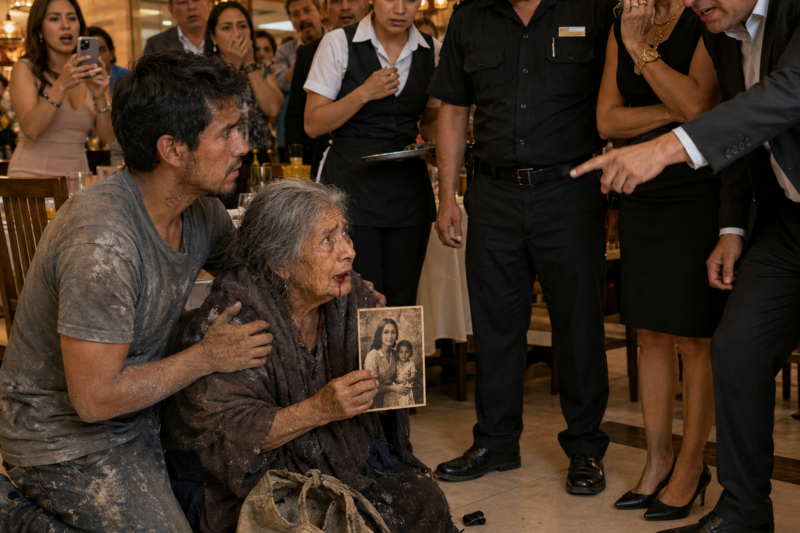 El Hombre Pobre Que Salvó a Una Anciana Mendiga Expulsada de un Restaurante… Sin Imaginar Que Una Vieja Foto En Su Bolsa Lo Dejaría Paralizado