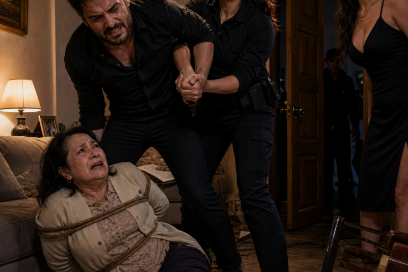 Al regresar de mi turno a medianoche, apenas toqué la puerta… me quedé helada al ver a mi esposo y su amante atando y torturando a mi madre…