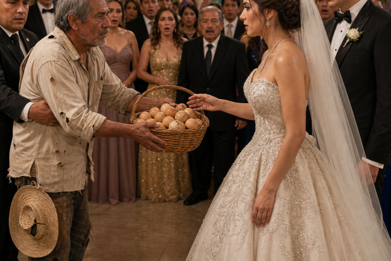 El padre millonario se disfraza de anciano vendedor de huevos y aparece en plena boda para probar a su futura nuera… y el final deja a todos sin palabras
